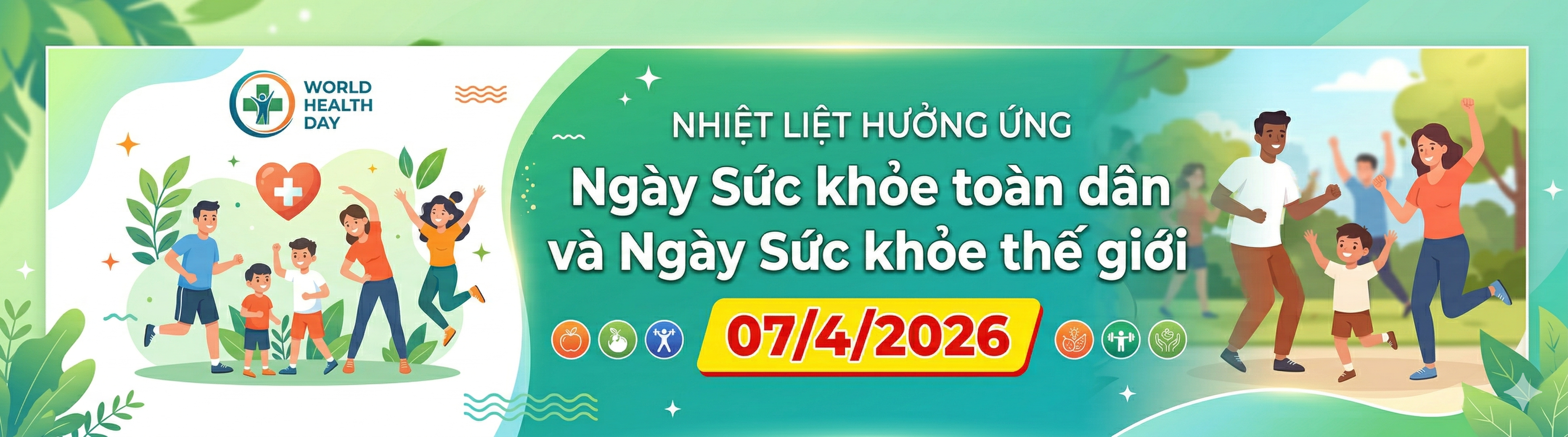 Nhiệt liệt chào mừng ngày sức khoẻ toàn dân