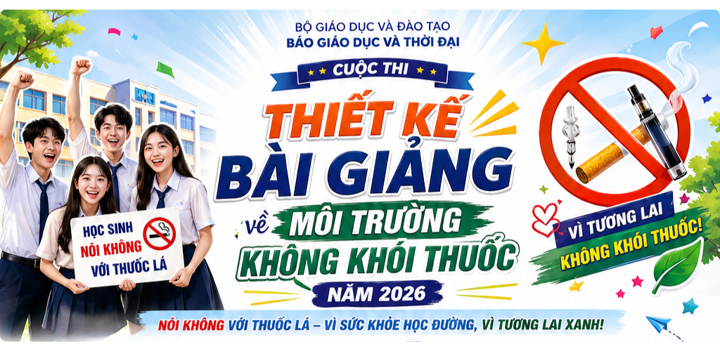 Tích cực tham gia Cuộc thi 'thiết kế bài giảng về môi trường không khói thuốc' năm 2026