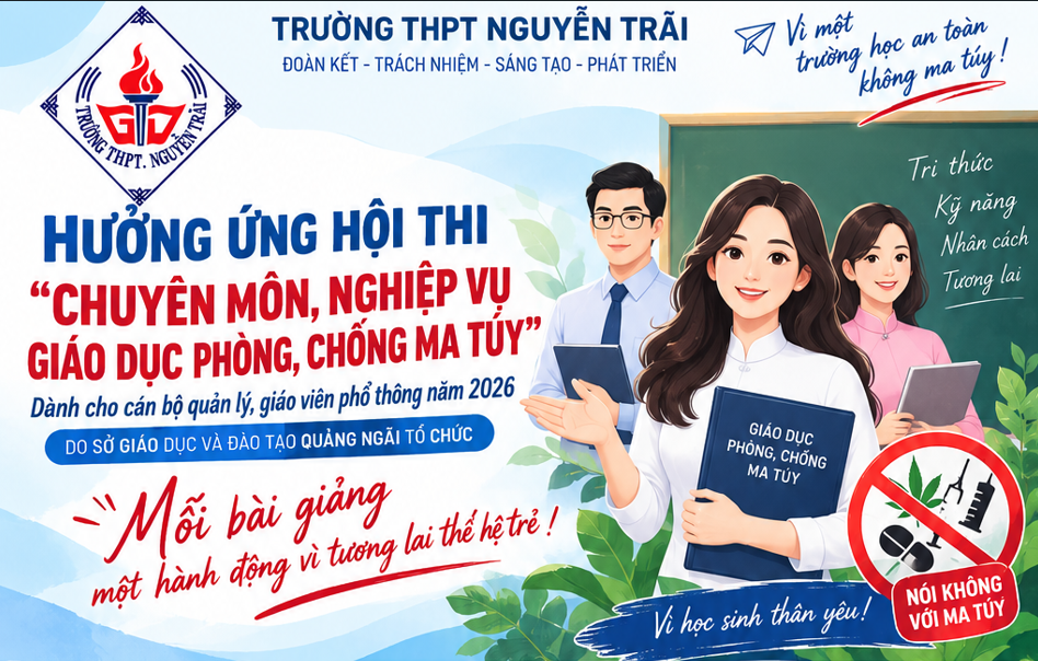 Tích cực tham gia cuộc thi tìm hiểu Pháp luật về phòng chống ma túy dành cho giáo viên
